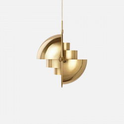 Comly Round Pendant, White [Display]